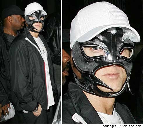 Eminem Pulls The Rey Mysterio Look