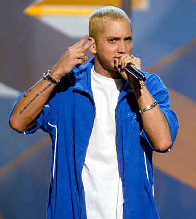 Bruno Lands On Eminem At Music Video Awards