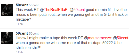 50 Cent Twitters About New Mixtape